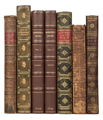Lot 72 - Warner (Richard). The History of the Isle of Wight, Southampton: T. Caddell, 1795