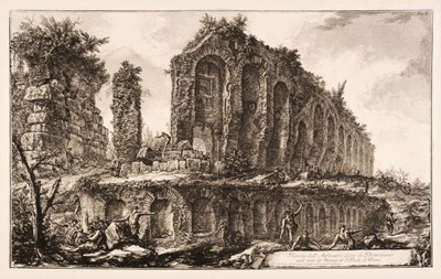 Lot 65 - Piranesi (Giovanni Battista, 1720-1778). Rovine dell’Anfiteatro ...d'Albano, 1764, two etchings