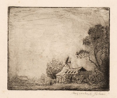 Lot 226 - John, Augustus Edwin, The Malt House, etching and drypoint, 1904