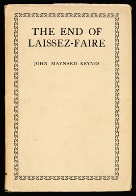 Lot 382 - Keynes (John Maynard). The End of Laissez-Faire, 1st edition, 1926