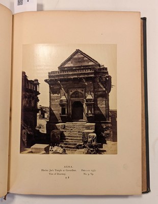Lot 4 - Cole (Henry Hardy). Illustrations of Buildings near Muttra and Agra,  London: W.H. Allen, 1873
