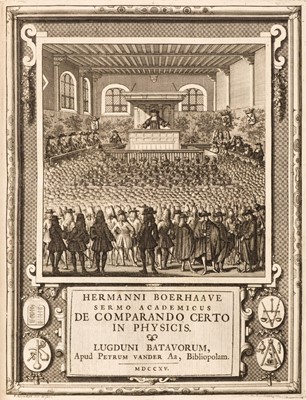 Lot 303 - Boerhaave (Hermann). Oratio de Commendando Studio Hippocratico, 1721