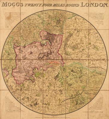 Lot 120 - London. Mogg (Edward), Mogg's Twenty Four Miles Round London, 1809