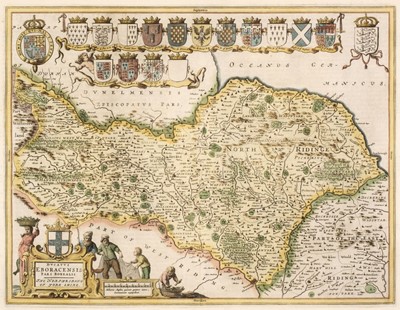Lot 169 - Yorkshire. Blaeu (Johannes), Ducatus Eboracensis pars Borealis..., Amsterdam, circa 1660