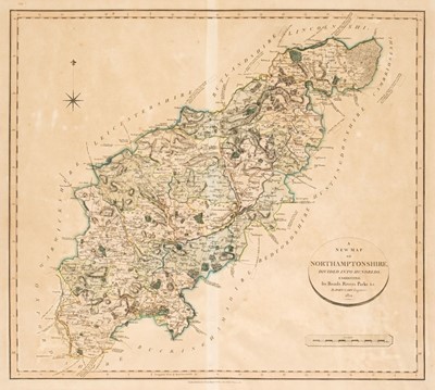 Lot 112 - Geological County Maps. Cary (John), Northamptonshire and Huntingdonshire, 1821