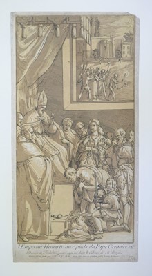 Lot 35 - Businck (Ludolph). Saint Simon, 1623-29, chiaroscuro woodcut, and 7 chiaroscuro woodcuts
