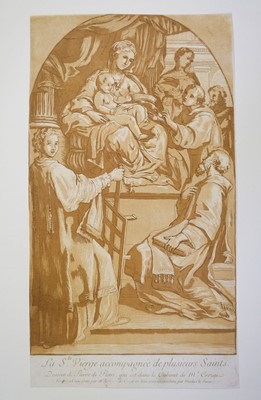 Lot 35 - Businck (Ludolph). Saint Simon, 1623-29, chiaroscuro woodcut, and 7 chiaroscuro woodcuts