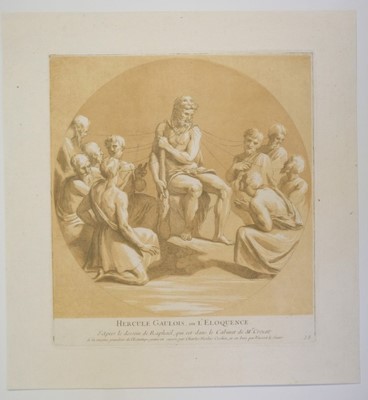 Lot 35 - Businck (Ludolph). Saint Simon, 1623-29, chiaroscuro woodcut, and 7 chiaroscuro woodcuts
