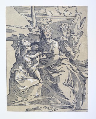 Lot 35 - Businck (Ludolph). Saint Simon, 1623-29, chiaroscuro woodcut, and 7 chiaroscuro woodcuts