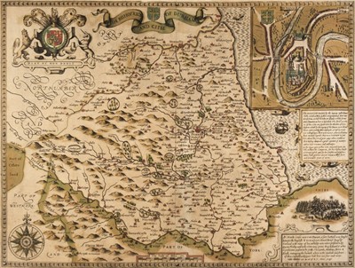 Lot 107 - Durham. Speed (John), The Bishoprick and Citie of Durham, 1st edition, circa 1611