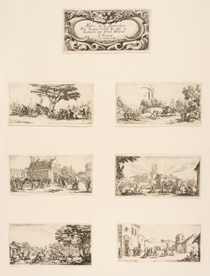 Lot 40 - Callot (Jacques, 1592-1635). Les Petites Misères de la Guerre..., 1636