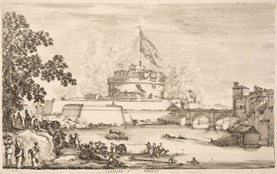 Lot 47 - Della Bella (Stefano, 1610-1664). Castel Sant'Angelo, Rome, 1634