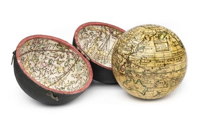 Lot 137 - Pocket Globe. A Correct Globe with the New Discoveries, circa 1785