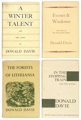 Lot 399 - Davie (Donald). A Winter Talent and Other Poems, 1st edition, Routledge & Kegan Paul, 1957