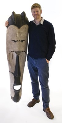 Lot 488 - Fang Tribe. An extremely large tribal mask
