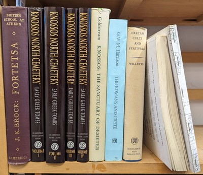 Lot 223 - Browning (R.). The Linear 'B' texts from Knossos, supplementary papers No.1, 1955