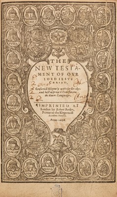 Lot 187 - Bible [English]. [The Bible. That is, the Holy Scriptures..., 1606]