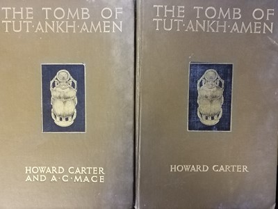 Lot 306 - Carter (Howard). The Tomb of Tut Ankh Amen, vols. 1 & 2, 4th & 1st ed. respec., 1930 & 1927