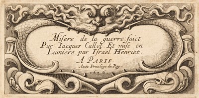 Lot 36 - Callot (Jacques, 1592-1635). Les Petites Misères de la Guerre, 1636, etchings, set of 6