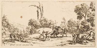 Lot 36 - Callot (Jacques, 1592-1635). Les Petites Misères de la Guerre, 1636, etchings, set of 6