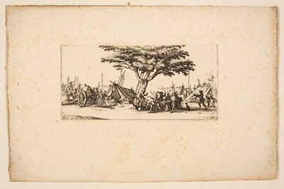 Lot 36 - Callot (Jacques, 1592-1635). Les Petites Misères de la Guerre, 1636, etchings, set of 6