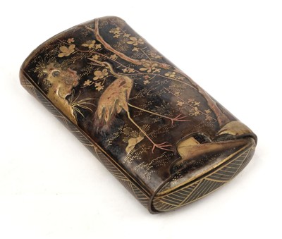 Lot 480 - Japanese Lacquer Work. A Japanese tortoiseshell and lacquer case, Meiji Period (1868-1912)