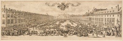 Lot 38 - Callot, Jacques (1592-1635). La Carrière de Nancy, and Le Parterre de Nancy, etchings