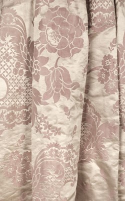 Lot 549 - Dress. A gown of early 18th century Chinese export silk damask