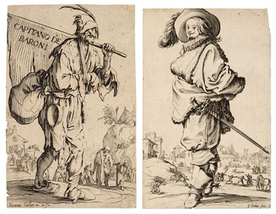 Lot 43 - Callot, Jacques (1592-1635). Various etchings from Les Gueux, La Noblesse, Les Gobbi, circa 1620s