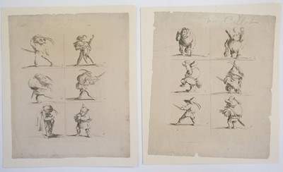 Lot 43 - Callot, Jacques (1592-1635). Various etchings from Les Gueux, La Noblesse, Les Gobbi, circa 1620s