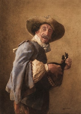 Lot 180 - Wainwright (William John, 1855-1931). Lute Player