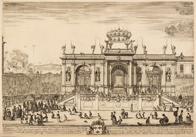 Lot 48 - Della Bella, Stefano, The Procession of the Holy Sacrament, etching, and three others