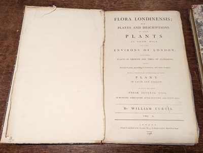 Lot 54 - Curtis (William). Flora Londinensis, 2 volumes bound in 6, 1st edition, 1777-1798