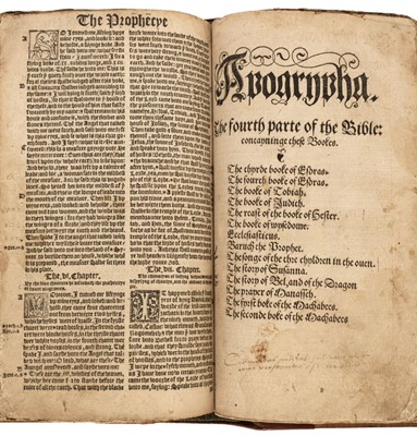 Lot 96 - Bible [English; Great Bible]. [The Byble in English, that is, the Olde and New Testament... , 1549]