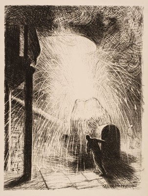 Lot 194 - Clausen (George, 1852-1944). Making Guns, 1917
