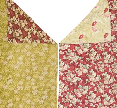 Lot 592 - Quilts. Two Welsh quilts, circa 1910