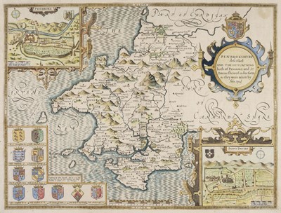Lot 87 - Pembroke. Speed (John), Penbrokshyre described..., John Sudbury & George Humble, circa 1627