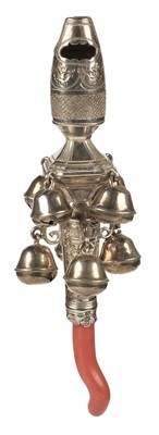 Lot 406 - Child's Rattle. A George III child's rattle by John Rich probably London 1797