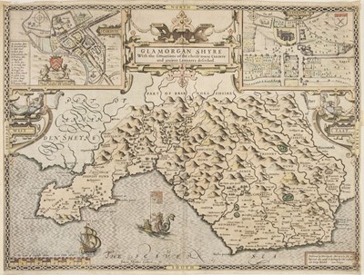 Lot 132 - Glamorgan. Speed (J.), Glamorgan Shyre with the Sittuations of the Cheife Towne Cardyff, 1627