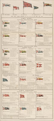 Lot 9 - British Arctic Exploration - Nares Expedition 1875-76. The Five Flags Hoisted, 1876