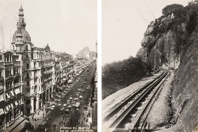 Lot 10 - Brazil. A group of 9 photographs of Rio de Janeiro, Brazil, c. 1910
