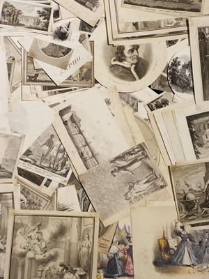Lot 140 - Prints & Engravings.  Approximately 150 mixed 19th -20th-century prints & engravings
