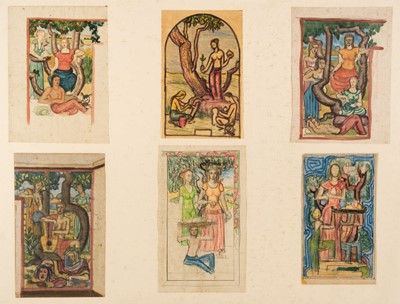 Lot 185 - Attwood (Harry Carleton, 1907-1985). Designs for a Mural at Eltham Hall, 1936