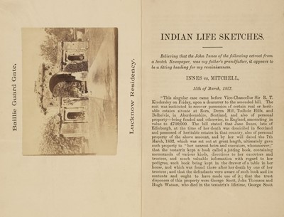 Lot 20 - Palmer (Henry). Indian Life Sketches, 1816-1866, 1st edition, Mussoorie: Mafasilite Printing Works