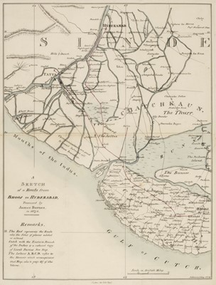 Lot 4 - Burnes (James). A Narrative of a Visit to the Court of Sinde; A Sketch of the History of Cutch