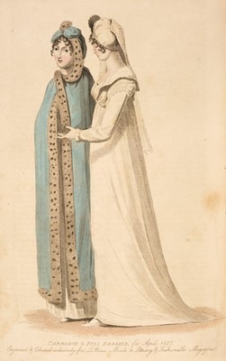 Lot 224 - Fashion. Le Beau Monde Literary Fashionable Magazine, 4 volumes, London: J.B. Bell, 1806-08