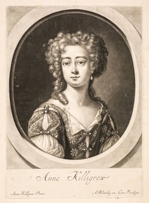 Lot 33 - Bloteling (Abraham, 1640-1690) after Anne Killigrew, Self Portrait, mezzotint, and 1 other