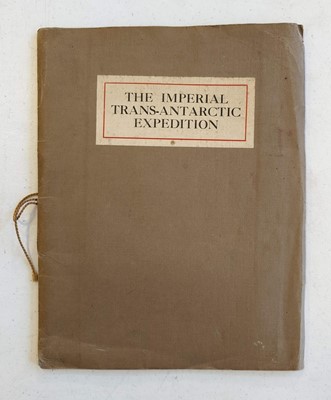 Lot 26 - Shackleton (Ernest H.). The Imperial Trans-Antarctic Expedition, prospectus, [1914]
