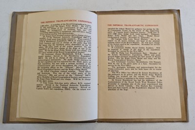 Lot 26 - Shackleton (Ernest H.). The Imperial Trans-Antarctic Expedition, prospectus, [1914]