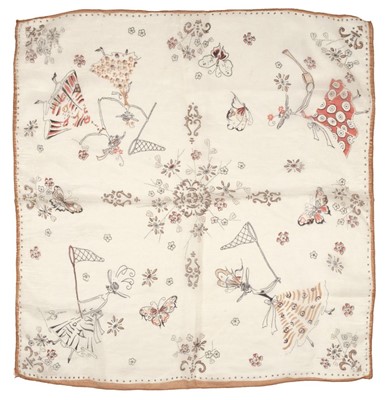 Lot 574 - Handkerchiefs. A large collection of printed handkerchiefs and scarves, 20th century